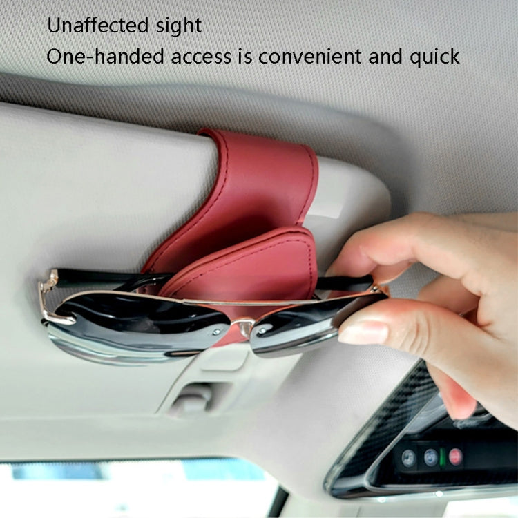 2 PCS Car Sun Visor Glasses Clip Ticket Storage Clip(Black) - In Car by buy2fix | Online Shopping UK | buy2fix
