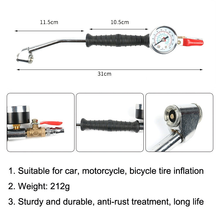 Car Tire Double-Ended Air Nozzle, Specification: Tobacco Bag With Gaselet - In Car by buy2fix | Online Shopping UK | buy2fix