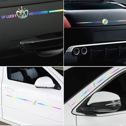 5 PCS 60cm Colorful Laser Car Stickers Body Scratches Cover Car Stickers(Skeleton 9137D) - In Car by buy2fix | Online Shopping UK | buy2fix