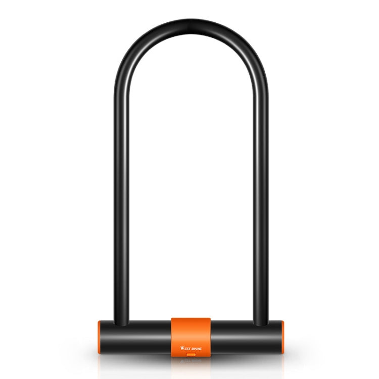 WEST BIKING Bicycle Carbon Steel Anti-Shear Anti-Theft U-Lock, Specification: Lock+Cable - Bicycle Locks & Bicycle Pumps by WEST BIKING | Online Shopping UK | buy2fix