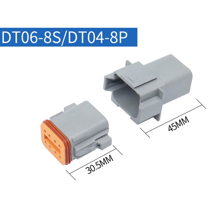 2 PCS DT04-8P / DT06-8S With Copper Car Waterproof Connector Conductive Connection Terminal - In Car by buy2fix | Online Shopping UK | buy2fix