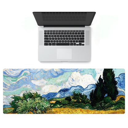 300x800x1.5mm Unlocked Am002 Large Oil Painting Desk Rubber Mouse Pad(Wheat Field) - Mouse Pads by buy2fix | Online Shopping UK | buy2fix