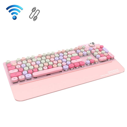 Mofii GEEZER G7 107 Keys Wired / Wireless / Bluetooth Three Mode Mechanical Keyboard, Cable Length: 1.5m(Pink) - Wireless Keyboard by Mofii | Online Shopping UK | buy2fix