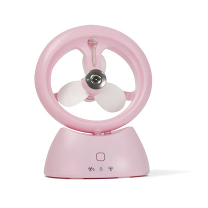Mini USB Rechargeable Spray Fan Student Dormitory Office Desktop Mute Fan(Frosted Pink) - Consumer Electronics by buy2fix | Online Shopping UK | buy2fix