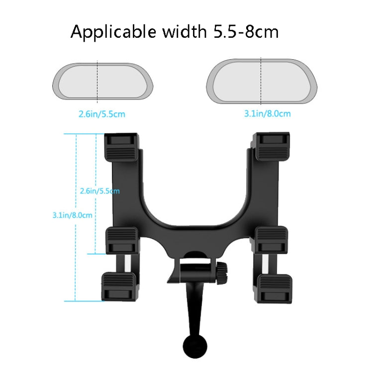 2 PCS Car Rearview Mirror Universal Navigation Mobile Phone Bracket - In Car by buy2fix | Online Shopping UK | buy2fix