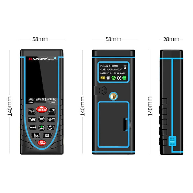 SNDWAY Outdoor Camera Laser Rangefinder, Style: Video + Image + Bluetooth + Drawing - Laser Rangefinder by SNDWAY | Online Shopping UK | buy2fix