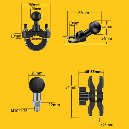 Motorcycle Bracket Crab Navigation Phone Bracket,Style： U-shaped+QC3.0 Dual USB  Charge - In Car by buy2fix | Online Shopping UK | buy2fix