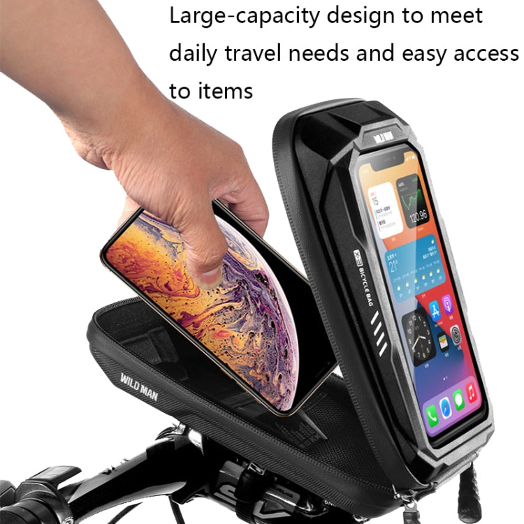 WILD MAN X3 0.5L EVA Hard Shell Bicycle Touch Screen Phone Bag(Red) - Bicycle Bags by WILD MAN | Online Shopping UK | buy2fix