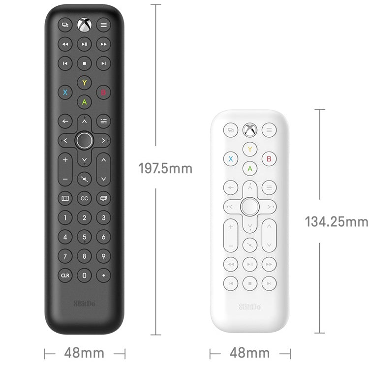 8BitDo Backlit Key Media Remote Control For Xbox, Style: Long Version (Black) - Universal by 8BitDo | Online Shopping UK | buy2fix