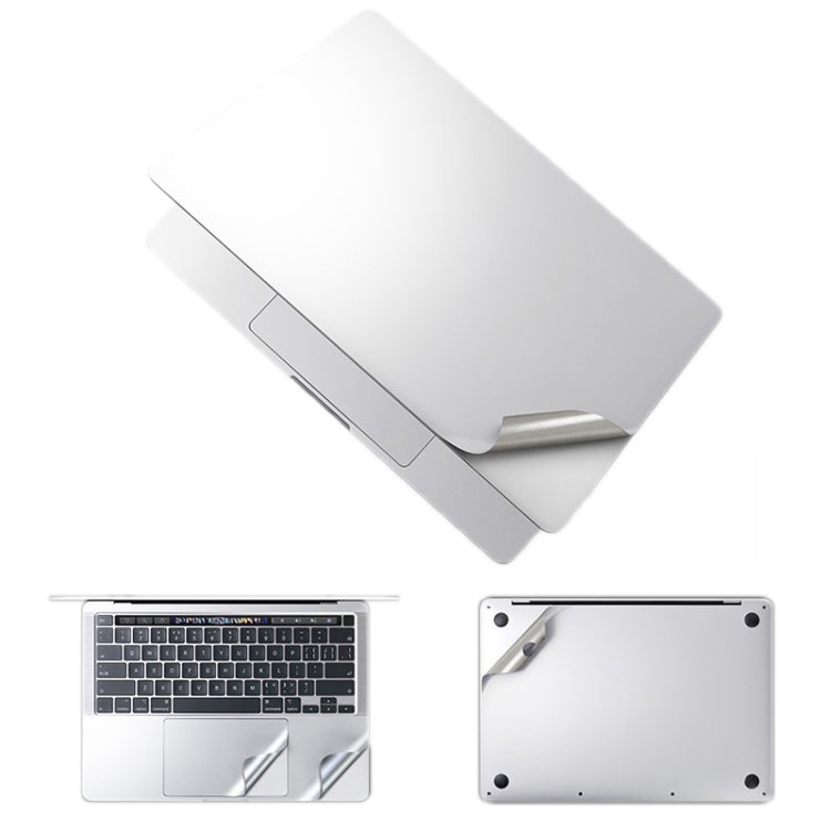 JRC Upper Cover Film + Bottom Cover Film + Full-Support Film + Touchpad Film Laptop Protective Sticker For Macbook 16Pro 2021 A2485(Silver) - Protector Sticker by JRC | Online Shopping UK | buy2fix