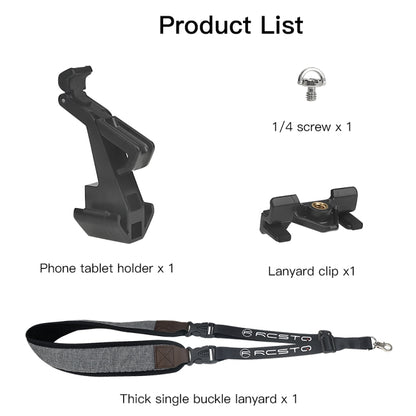 RCSTQ Remote Control Phone Tablet Bracket for DJI Mavic 3/Mini 2/Mini 3 Pro,Style: With Thick Lanyard - Holder Series by RCSTQ | Online Shopping UK | buy2fix