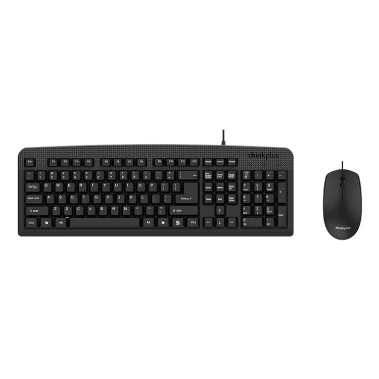 Lenovo Thinkplus USB Wired Office Keyboard And Mouse Set(KM130 Pro) - Wired Keyboard by Lenovo | Online Shopping UK | buy2fix