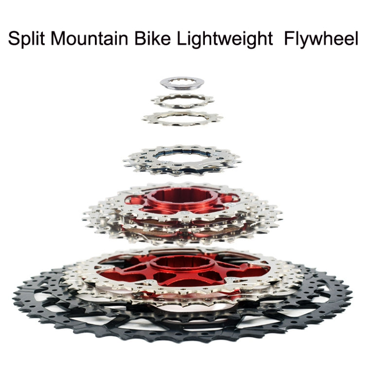 VG Sports Split Mountain Bike Lightweight Cassette Flywheel, Style: 11 Speed 50T (Black) - Outdoor & Sports by VG Sports | Online Shopping UK | buy2fix