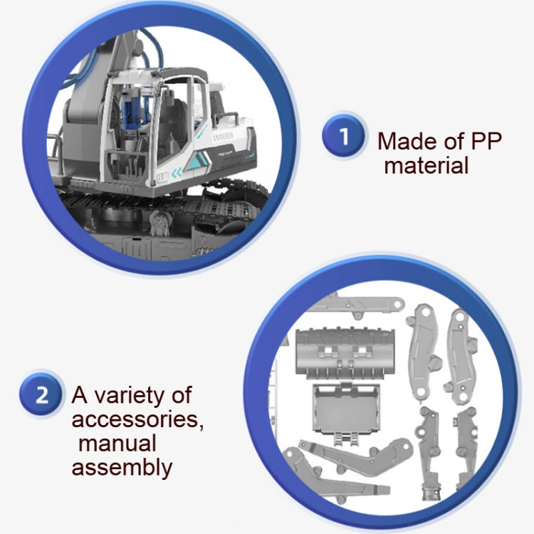 Children DIY Assembly Engineering Fleet Hydraulic Power Crawler Toy(Bulldozer) - DIY Developmental Toys by buy2fix | Online Shopping UK | buy2fix