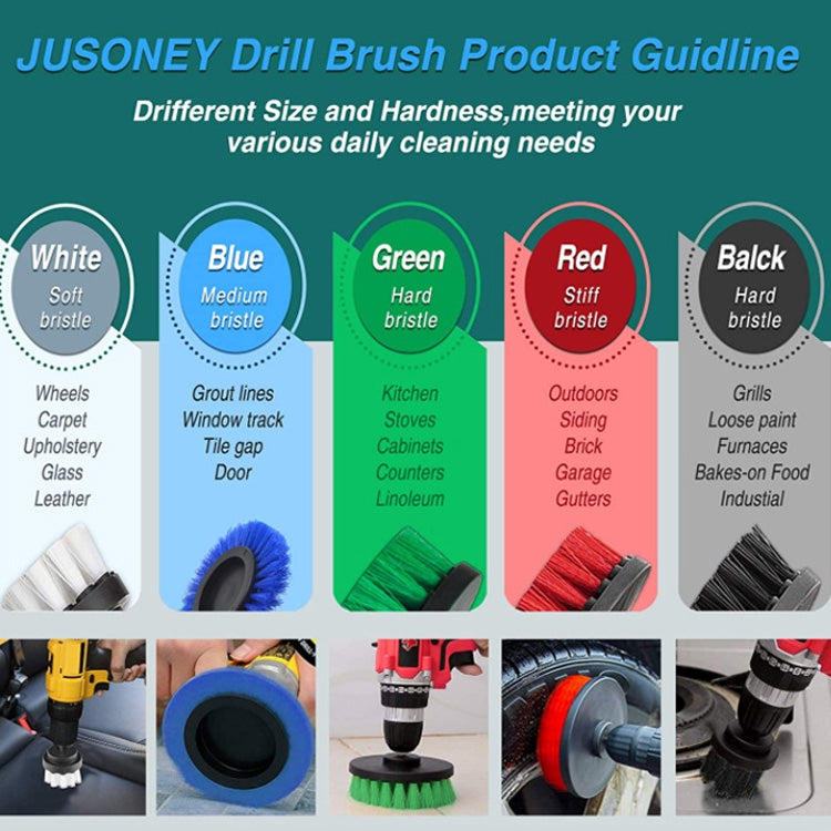 6 PCS / Set Kitchen Bathroom Car Tire Floor Crevice Clean Diamond Brush(Color Random Delivery) - In Car by buy2fix | Online Shopping UK | buy2fix