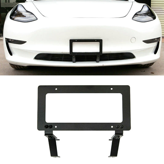 Punch-free Front License Plate Holder American License Plate Bracket(For Tesla Model Y) - In Car by buy2fix | Online Shopping UK | buy2fix