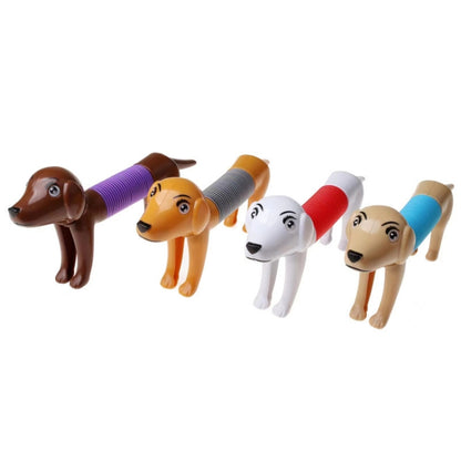 5 PCS Retractable Dog Puzzle Decompression Telescopic Tube Toy(Khaki) - Fidget Cube by buy2fix | Online Shopping UK | buy2fix