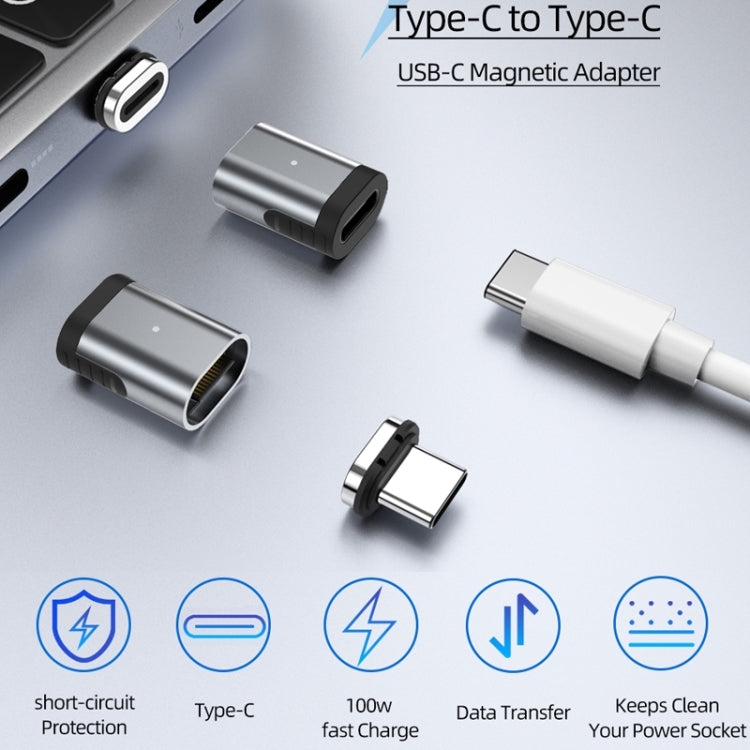 TZ28 PD 100W 24Pin Fast Charge Data and Video Transmission Type-C / USB-C Magnetic Adapter -  by buy2fix | Online Shopping UK | buy2fix