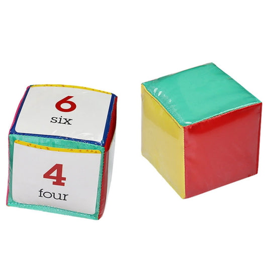 2 PCS / Set Insert Card Dice Learning Toys With Transparent Pocket - Early Education Toys by buy2fix | Online Shopping UK | buy2fix