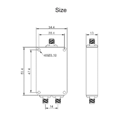 500~6000MHz SMA RF Microstrip Power Splitter - Security by buy2fix | Online Shopping UK | buy2fix