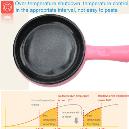 350W Electric Egg Omelette Cooker Frying Pan Steamer Cooker,EU Plug,Style: Single Layer Set Pink - Electric Skillets by buy2fix | Online Shopping UK | buy2fix