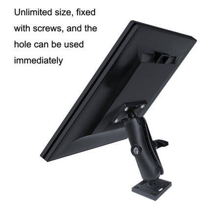 KZ06J Monitor Mount Tablet PC Aluminum Alloy Agricultural Machinery Bracket, Style: Ellipse+Link+Middle Square - Desktop Holder by buy2fix | Online Shopping UK | buy2fix