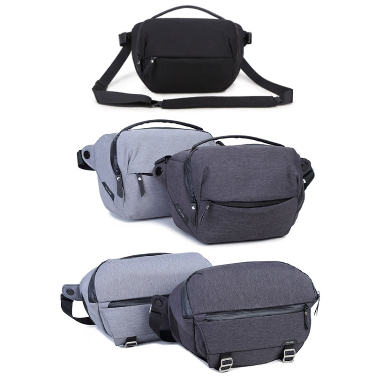 XIUJIAN Crossbody Waterproof Lightweight SLR Camera Bag, Color: 10L Dark Gray - Camera Accessories by XIUJIAN | Online Shopping UK | buy2fix