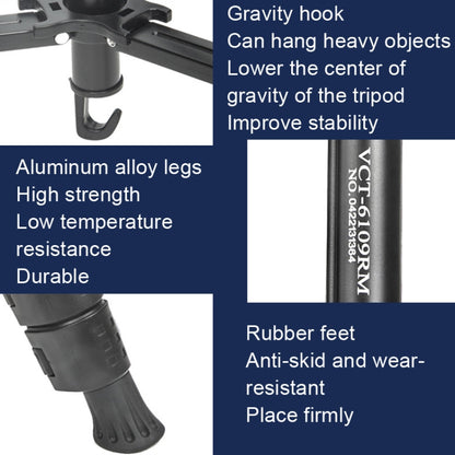 YUNTENG 6109 Camera Overhead Shot Tripod Universal Mobile Phone Live Broadcast Bracket - Tripods by YUNTENG | Online Shopping UK | buy2fix