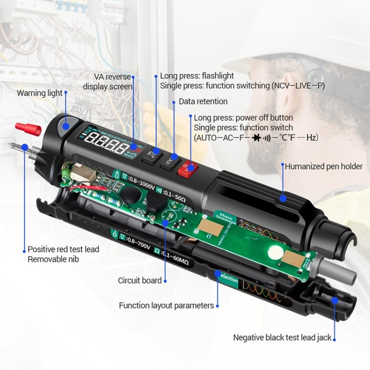 ANENG Multifunction Intelligent Measurement High Precision Multimeter, Model: A3008 - Digital Multimeter by ANENG | Online Shopping UK | buy2fix