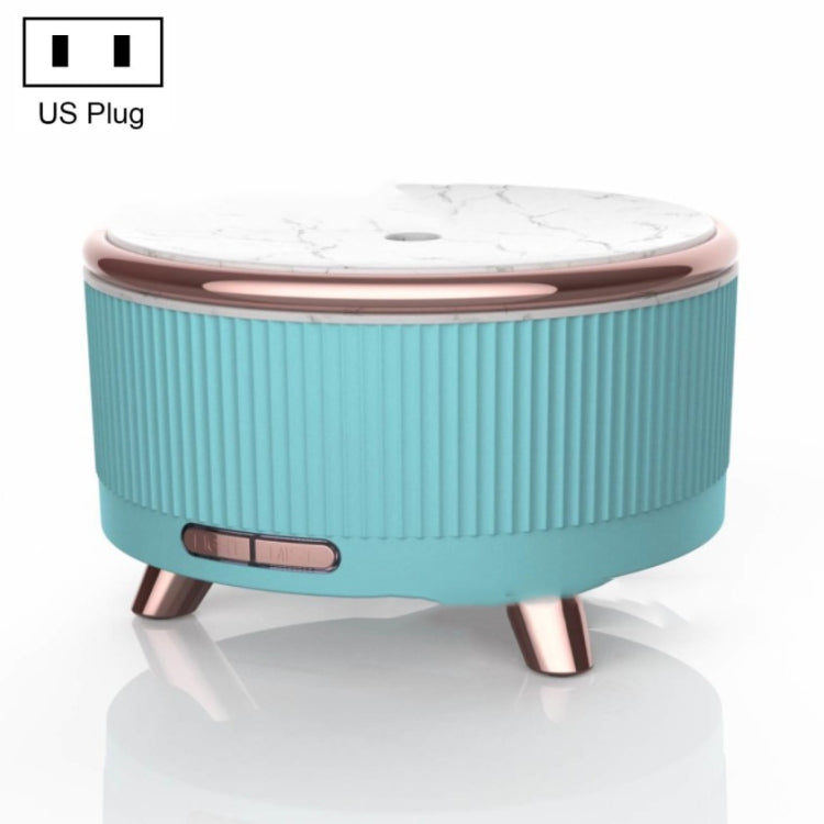 Ultrasonic Aromatherapy Diffuser Humidifier Essential Oil Diffuser US Plug(Emerald) - Home & Garden by buy2fix | Online Shopping UK | buy2fix