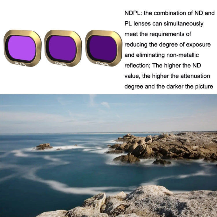 JSR For Mavic 2 Pro Filter KG Model, Style: ND4/PL+ND8/PL+ND16/PL - Lens Filter by JSR | Online Shopping UK | buy2fix