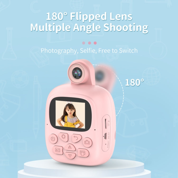A18 HD Printable Cartoon Kids Digital Camera with Rotating Lens, Spec: Pink - Consumer Electronics by buy2fix | Online Shopping UK | buy2fix