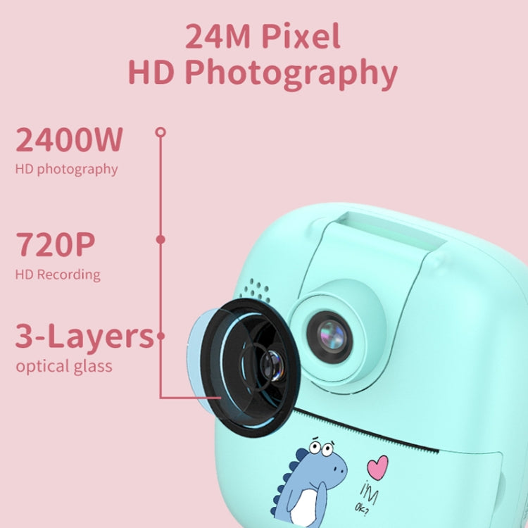 A18 HD Printable Cartoon Kids Digital Camera with Rotating Lens, Spec: Pink+16G - Consumer Electronics by buy2fix | Online Shopping UK | buy2fix