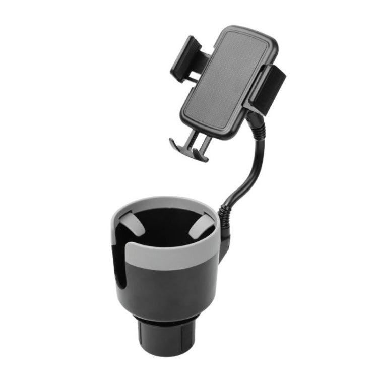 2 in 1 Multifunctional Car Cup Holder Extra Large Mobile Phone Holder(Gray) - In Car by buy2fix | Online Shopping UK | buy2fix