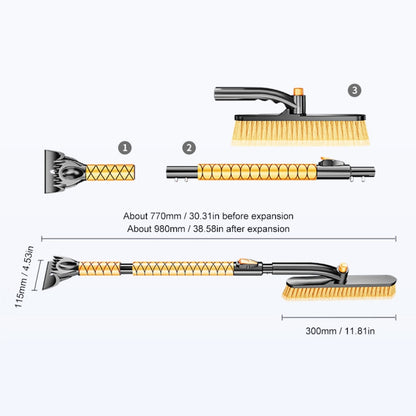 ST-3908 SUITU Removable Snowproof Shovel Sweeping Snow Brush - In Car by SUITU | Online Shopping UK | buy2fix