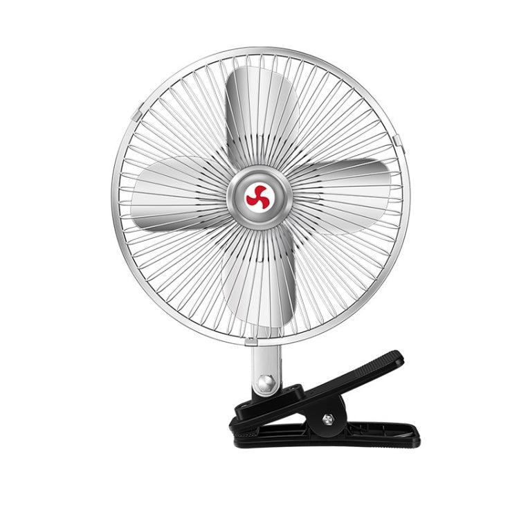 Car Powerful Fixing Clip Cooling High Wind Power Electric Fan, Specification: 8 inch Metal 24V - In Car by buy2fix | Online Shopping UK | buy2fix