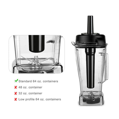 For Vitamix 760/5000/5200 Blenders Standard 64oz Container Blender Tamper Tool(Black) - Home & Garden by buy2fix | Online Shopping UK | buy2fix