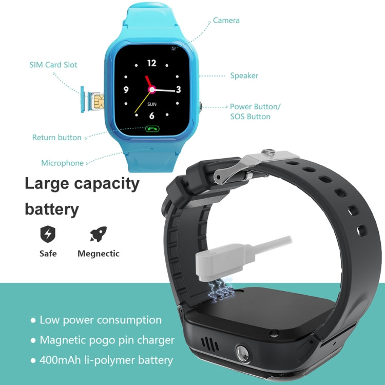 LT36-4G European Version 4G Waterproof Touch Photo Electronic Positioning Children Smart Watch(Black) - Smart Wear by buy2fix | Online Shopping UK | buy2fix