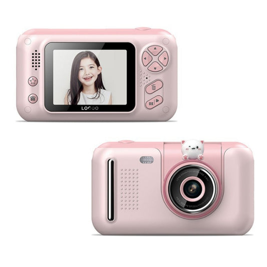 2.4 Inch Children HD Reversible Photo SLR Camera, Color: Pink - Consumer Electronics by buy2fix | Online Shopping UK | buy2fix