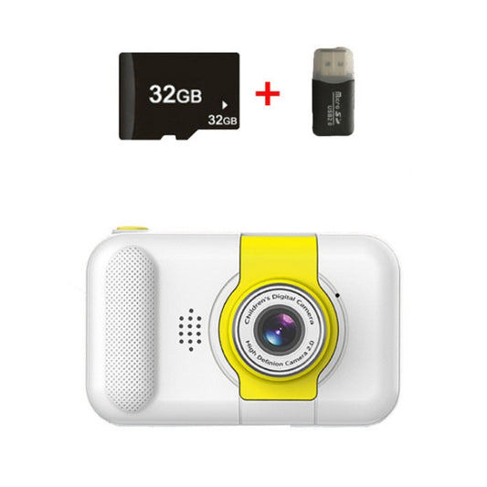 X101 Mini HD Lens Reversible Child Camera, Color: White+32G+Card Reader - Consumer Electronics by buy2fix | Online Shopping UK | buy2fix