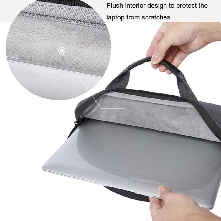 BANGE BG-2558 Large-capacity Waterproof and Wear-resistant Laptop Handbag, Size: L (Gray) - 15.6 - 17 inch by BANGE | Online Shopping UK | buy2fix