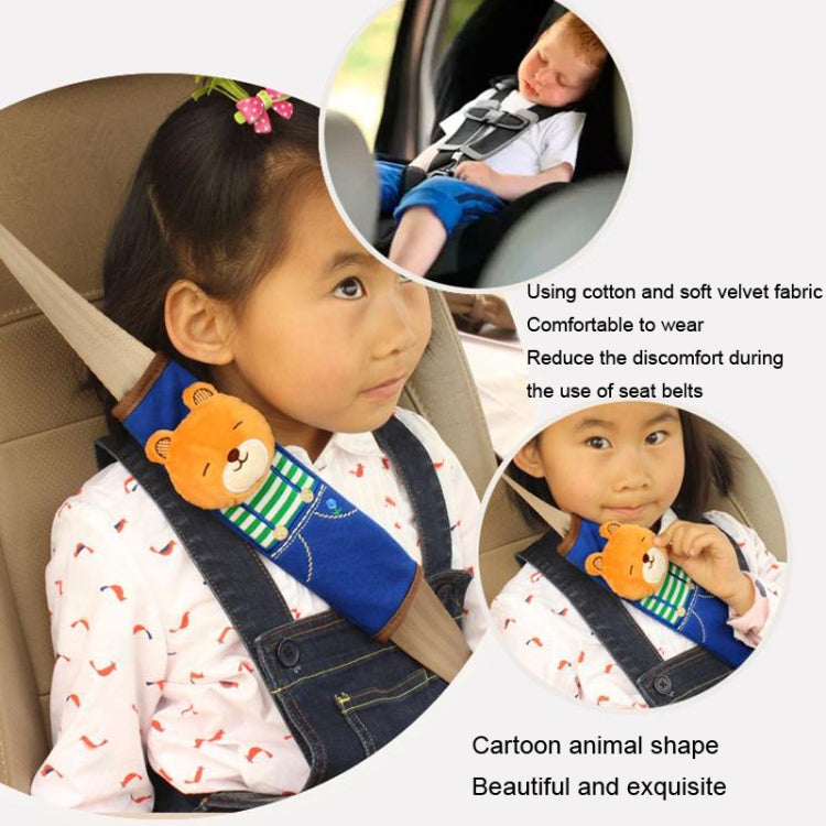 H002 Children Car Seat Belt Cartoon Cover(Bear) - In Car by buy2fix | Online Shopping UK | buy2fix