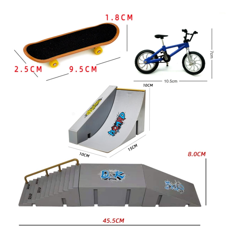 CDH-12 Mini Finger Bike Bicycle Finger Skateboards Skate Ramp Parts Set - Model Toys by buy2fix | Online Shopping UK | buy2fix