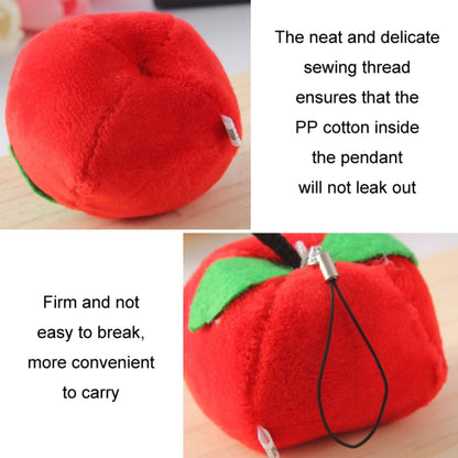 5pcs Cute Fruit And Vegetable Plush Bag Pendant Key Chain, Size: 10cm(Orange) - Key Rings by buy2fix | Online Shopping UK | buy2fix