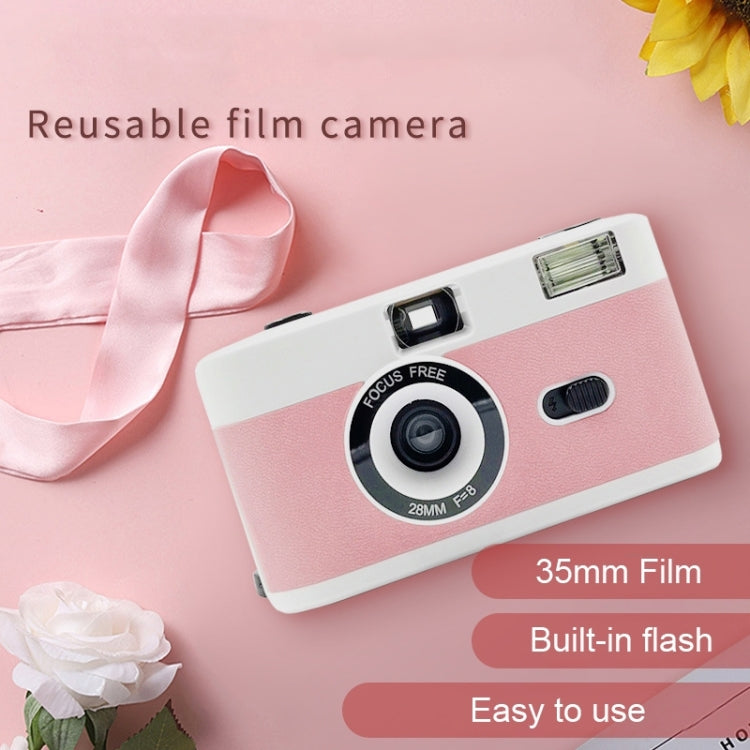 R2-FILM Retro Manual Reusable Film Camera for Children without Film(White+Red) - Consumer Electronics by buy2fix | Online Shopping UK | buy2fix