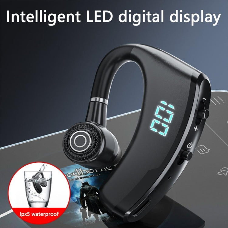 V19S Wireless Bluetooth Headset Digital Display With Charging Bin Mobile Power Function(Blue) - Bluetooth Earphone by buy2fix | Online Shopping UK | buy2fix