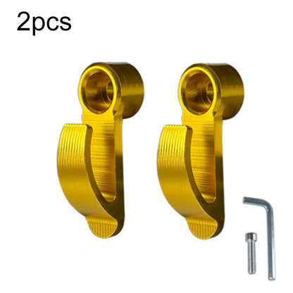 2pcs Motorcycle Modified Helmet Hook Scooter Side Storage Hook(Gold) - In Car by buy2fix | Online Shopping UK | buy2fix