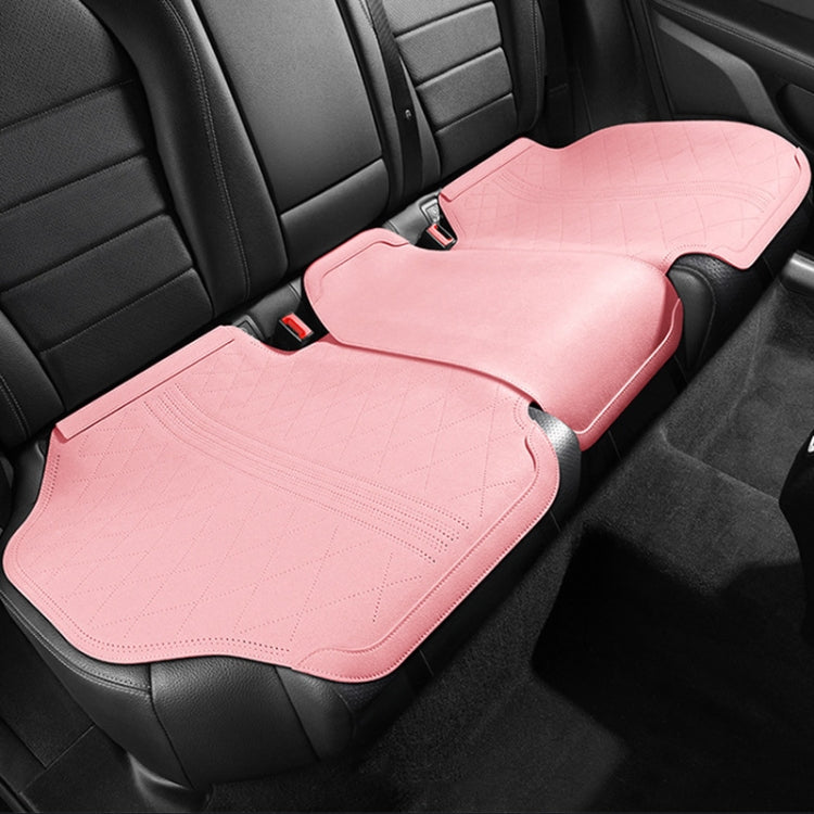 Flip-fur Car Cushion Breathable Ventilation Cushion for Four Seasons, Style: Long Rear Cushion(Pink) - In Car by buy2fix | Online Shopping UK | buy2fix