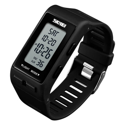 SKMEI 1362 Sports Electronic Watch Fashion Waterproof Countdown Children LED Watch(Black) - LED Digital Watches by SKMEI | Online Shopping UK | buy2fix