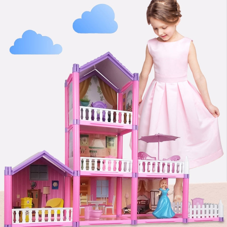 DSJ55-C 220pcs /Set Children Passing Domestic Toy Doll House Princess Castle Set Simulation Disguise House - Pretend Play Toys by buy2fix | Online Shopping UK | buy2fix